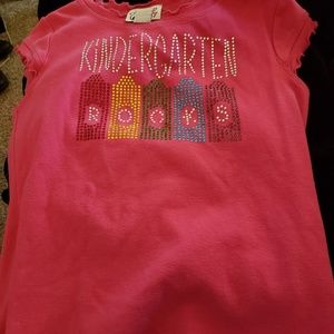 Girls Kindergarten Short Sleeve Shirt